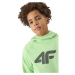 Chlapčenská mikina s kapucňou 4F JUNIOR SWEATSHIRT-4FJWSS24TSWSM0925-42S-LIGHT GREEN