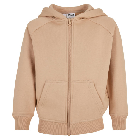 Boys' zip-up hoodie in beige