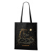Plátená taška s potlačou noci s nápisom At nighttime - skvelý darček pre ženu