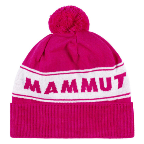 Čiapka Mammut Peaks Beanie Farba: ružová/biela