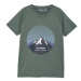 Chlapčenské tričko s krátkym rukávom COLOR KIDS T-shirt W. Print - S S, dark forest