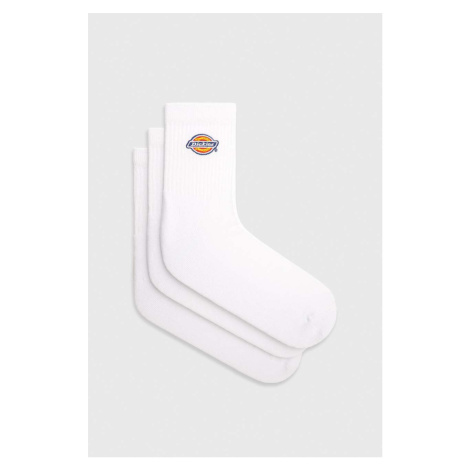 Ponožky Dickies 3-pak DK0A4Y9OWHX1-WHITE, pánske, biela farba