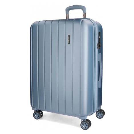 MOVOM Wood Steel Blue, Škrupinový cestovný kufor, 65x45x28cm, 68L, 5319263 (medium exp.)