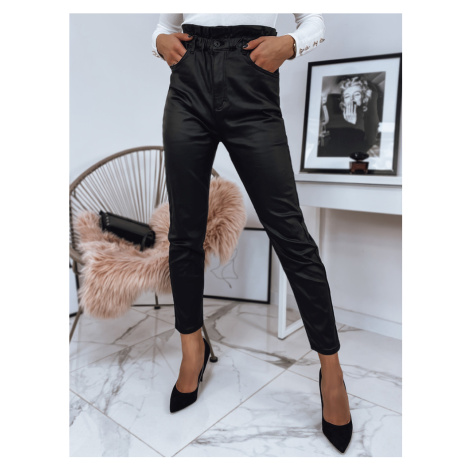 Čierne voskované nohavice s vysokým pásom skl.44 DStreet