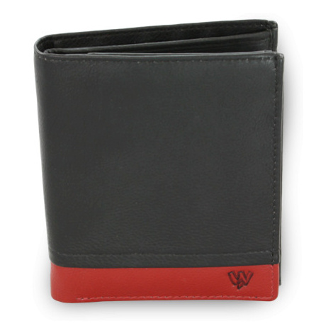Černo-červená pánská kožená peněženka 514-4724-60/31 Arwel