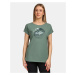 Women's cotton T-shirt Kilpi NELLIM-W Khaki