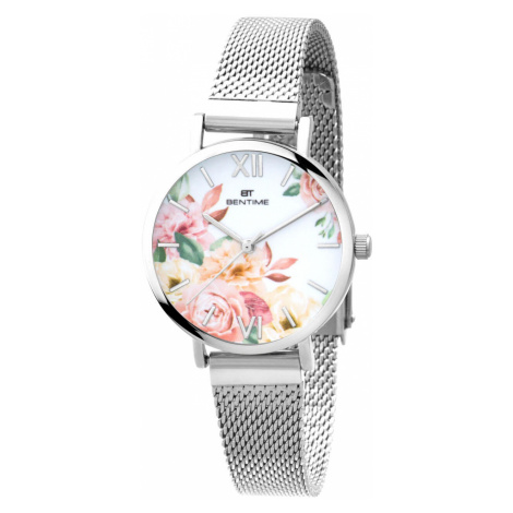 Bentime Dámské květinové hodinky 007-9MB-PT610119A
