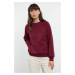 Trendyol Claret Red Relaxed/Comfortable Fit Basic Raglan Sleeve Crew Neck Knitted Sweatshirt