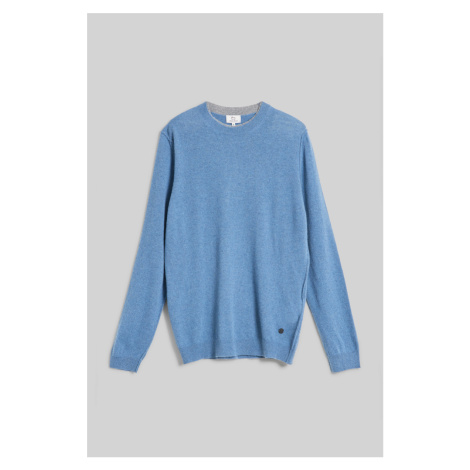 Sveter Woolrich Merinos Crewneck Pullover Avion Blue