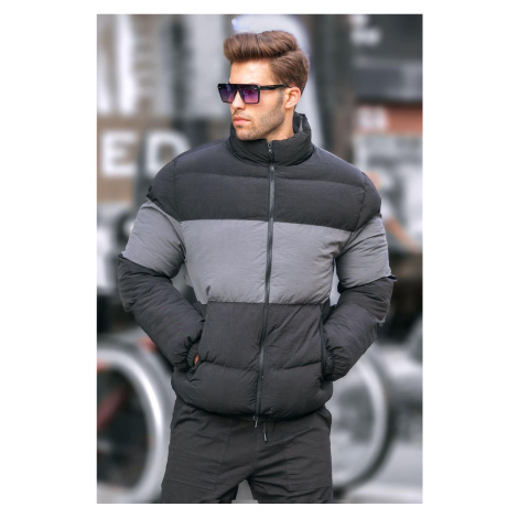 Madmext Black High Neck Puffer Coat 6806