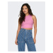 Ružové dámske crop top tielko ONLY Vilma