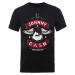Johnny Cash tričko Winged Guitar Čierna