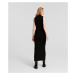 Šaty Karl Lagerfeld Jeans Klj Knitted Long Slvless Dress Black