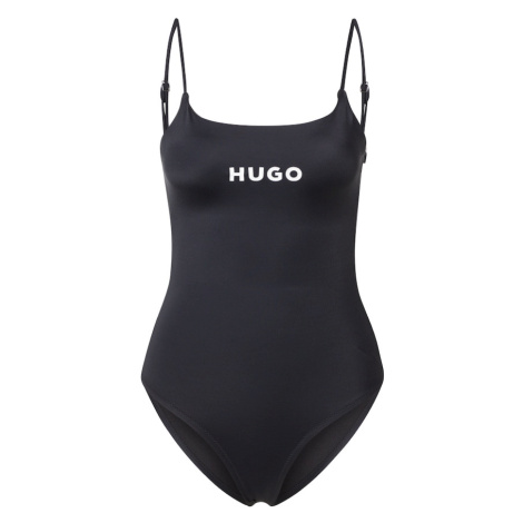 HUGO Jednodielne plavky 'PURE'  čierna / biela Hugo Boss