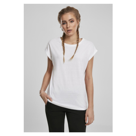 Women's T-shirt with extended shoulder 2-pack black/white