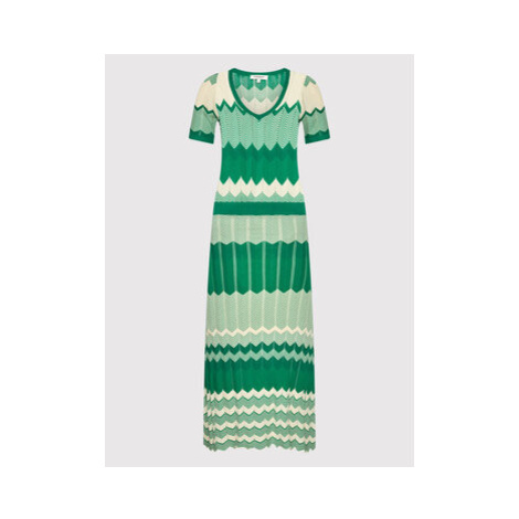 Morgan Úpletové šaty 221-RMRAY Zelená Slim Fit