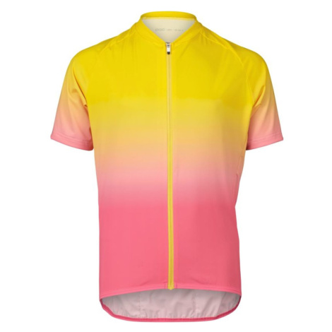 POC Cyklistický dres s krátkym rukávom - XC - žltá/ružová