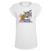 Dámske tričko MERCHCODE Ladies Tom & Jerry Pose Farba: white