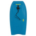 Bodyboard 100 pevný s leashom na zápästie modro-žltý