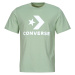 Converse  STAR CHEVRON LOGO STANDARD-FIT T-SHIRT  Tričká s krátkym rukávom Zelená