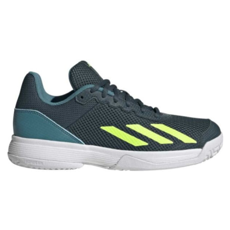 adidas COURTFLASH K Detská tenisová obuv, zelená, veľkosť 40