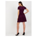 Fuchsiové krajkové šaty -LK-SK-509280-1.31X-dark purple