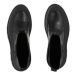 Calvin Klein Jeans Členková obuv s elastickým prvkom Flatform Chelsea Boot Lth Wn YW0YW01111 Čie