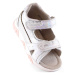 Sandále na suchý zips biele Miss❤E Jr EVE429 white