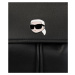 Batoh Karl Lagerfeld K/Ikonik 2.0 Leather Fl Bp Pin Čierna