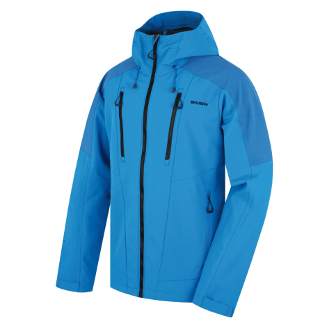 Husky Pánska softshell bunda Sevan M neon blue