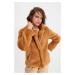 Trendyol Brown Plush Coat