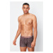 Trendyol Brown 5-Pack Minimal Printed Cotton Boxers