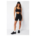 Trendyol Black Waist Extra Coupler Knitted Sports Shorts/Short Leggings