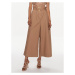 Pinko Culottes nohavice Poseidone 103006 A1N3 Hnedá Relaxed Fit