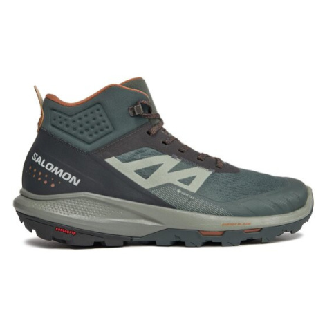 Salomon Trekingová obuv Outpulse Mid GORE-TEX L47297600 Zelená