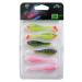 Fox rage gumová nástraha uv mini fry mixed colour pack 7 cm 6 ks