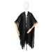 Art of Polo Poncho sz23181-4 Black