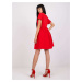 Červené dámske voľné šaty RV-SK-5672.03P-red
