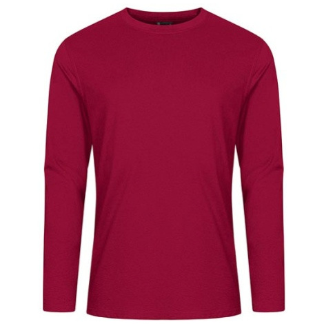 Excd by Promodoro Men´s T-Shirt Long Sleeve Pánske tričko s dlhým rukávom CD4097 Granat