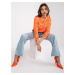 Orange blouse with Inesa print