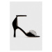 Sandále Custommade Ashley Crystal Bow čierna farba, 999620046