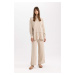 DEFACTO Wide Leg Muslin Trousers