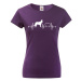 Dámské tričko pre milovníkov zvierat - Chodský pes tep
