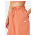 Nike Sportswear Nohavice  oranžovo červená / biela