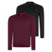 DOUBLE SET V4007 DEWBERRY MEN'S SWEATSHIRT-PURPLE-BLACK