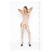 Passion BS043 white - Bodystocking Farba: Biela