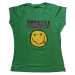 Nirvana tričko Xerox Smiley Pink Zelená