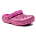 Crocs Šľapky Classic Lined Glitter Clog K 207462 Ružová