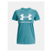 Svetlomodré športové tričko Under Armour UA W SPORTSTYLE LOGO SS