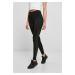 Women's high-waisted leggings black/black